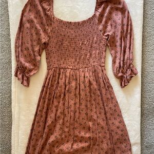 Maxi dusty rose dress- size small, worn once